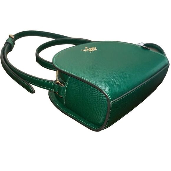 Kate Spade Perry Saffiano Leather Deep Jade Dome Crossbody Bag K8697 $279 - Picture 5 of 8